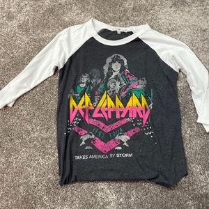 Junk Food DEF LEOPARD long sleeve shirt